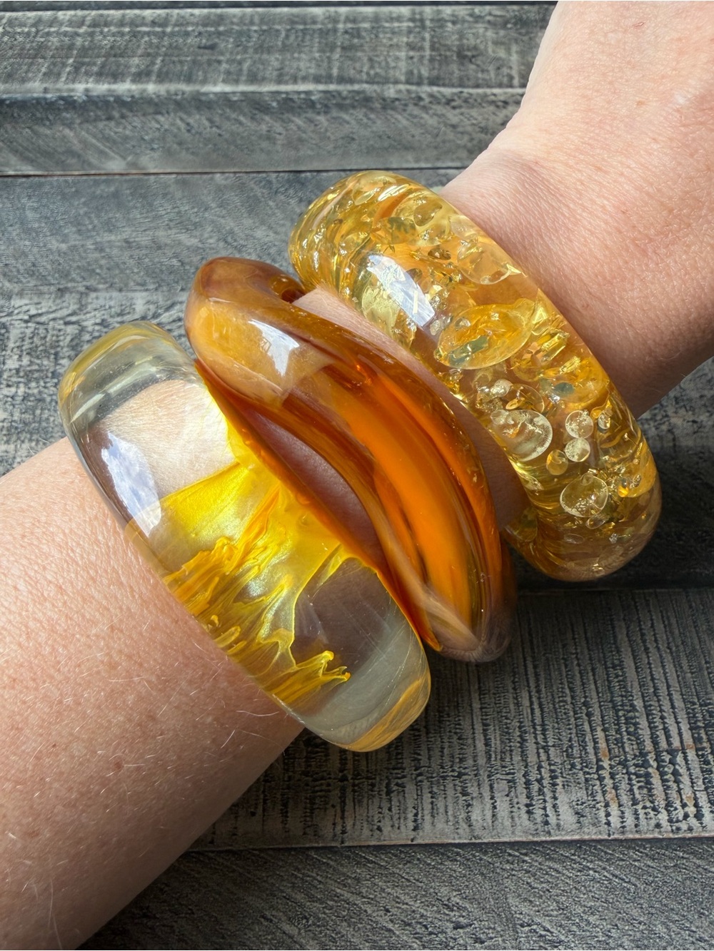 Trio of Chunky Bracelets